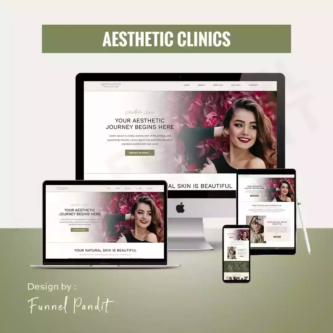 AESTHETIC CLINICS GHL Website Template