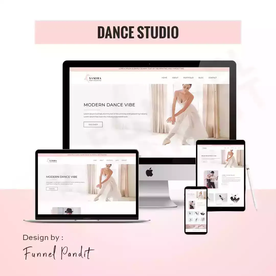 DANCE STUDIO GHL Website Template