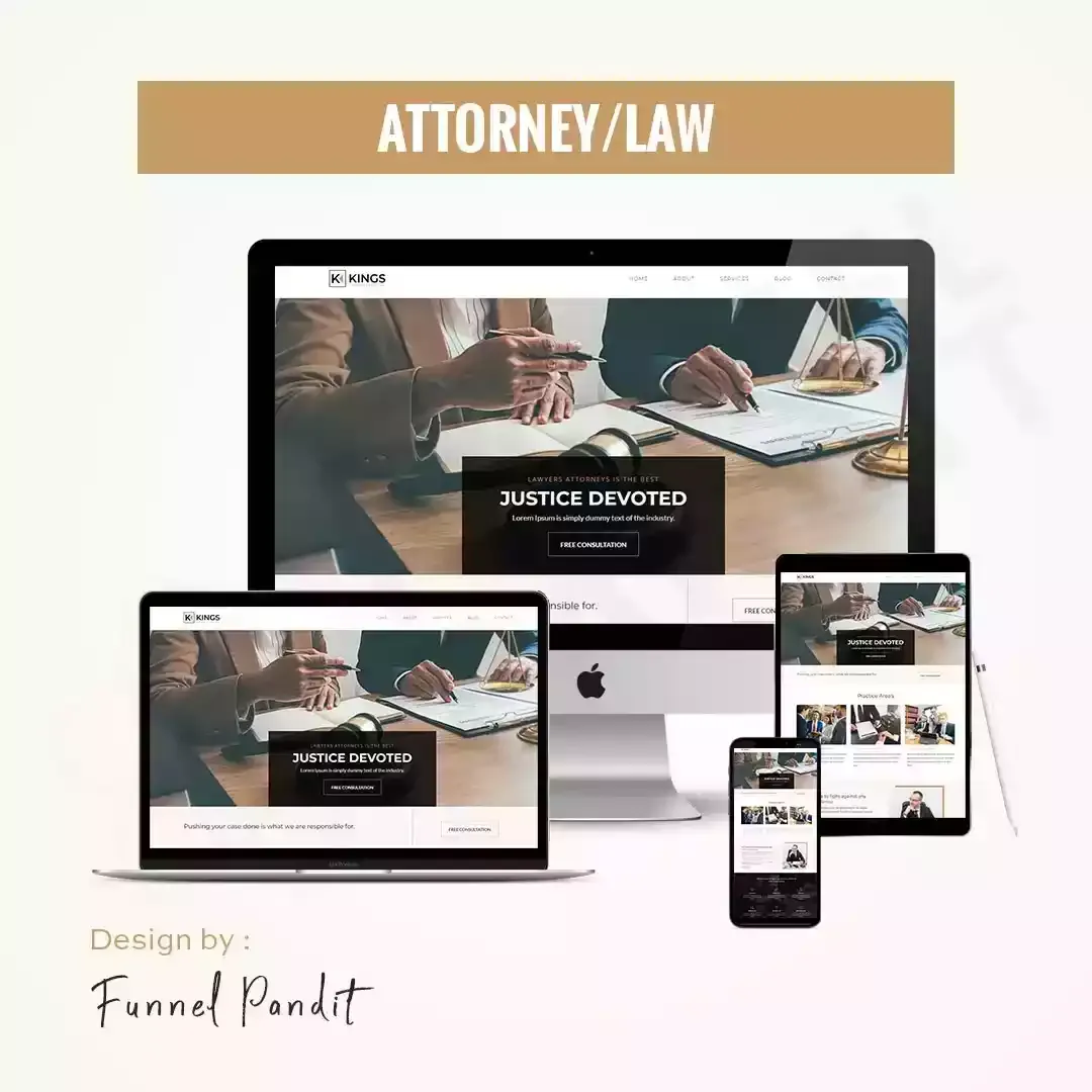 ATTORNEY LAW FIRM GHL Website Template