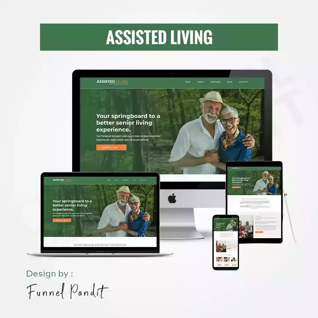 ASSISTED LIVING GHL Website Template