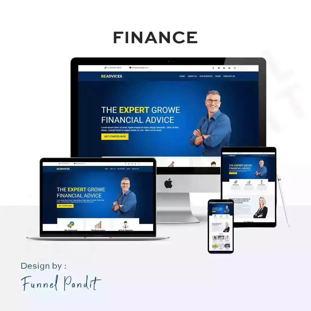 FINANCE GHL Website Template