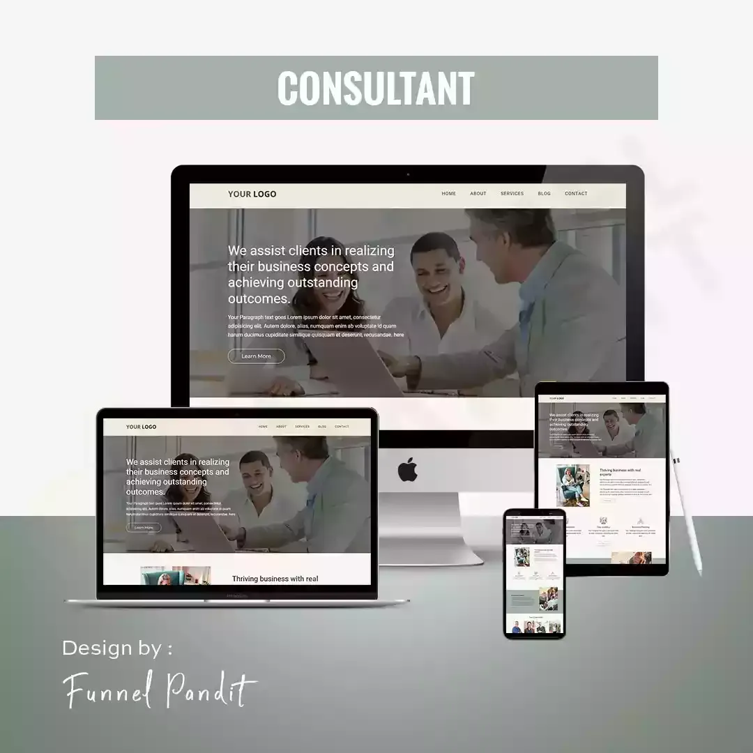 CONSULTANT GHL Website Template