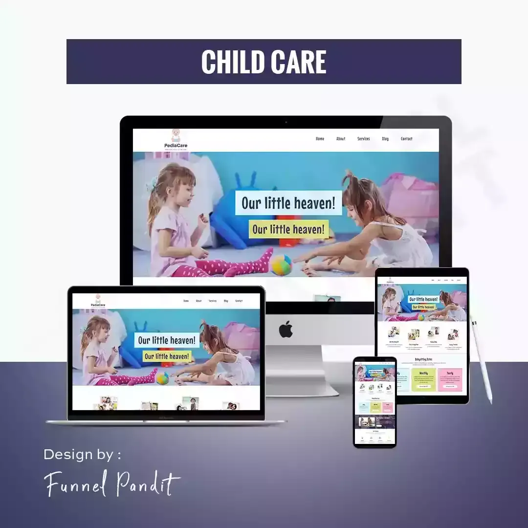 CHILD CARE GHL Website Template