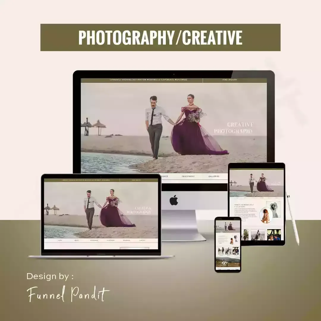 PHOTOGRAPHY GHL Website Template