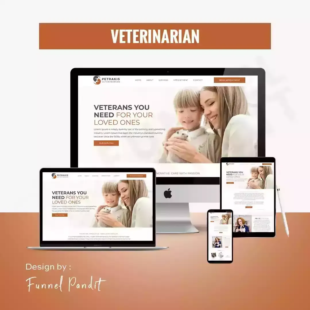 VETERINARIAN GHL Website Template