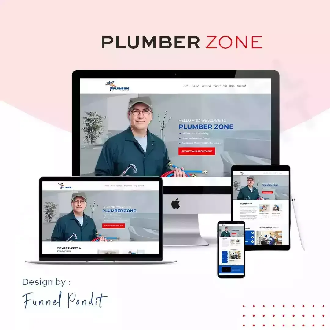 PLUMBER ZONE GHL Website Template