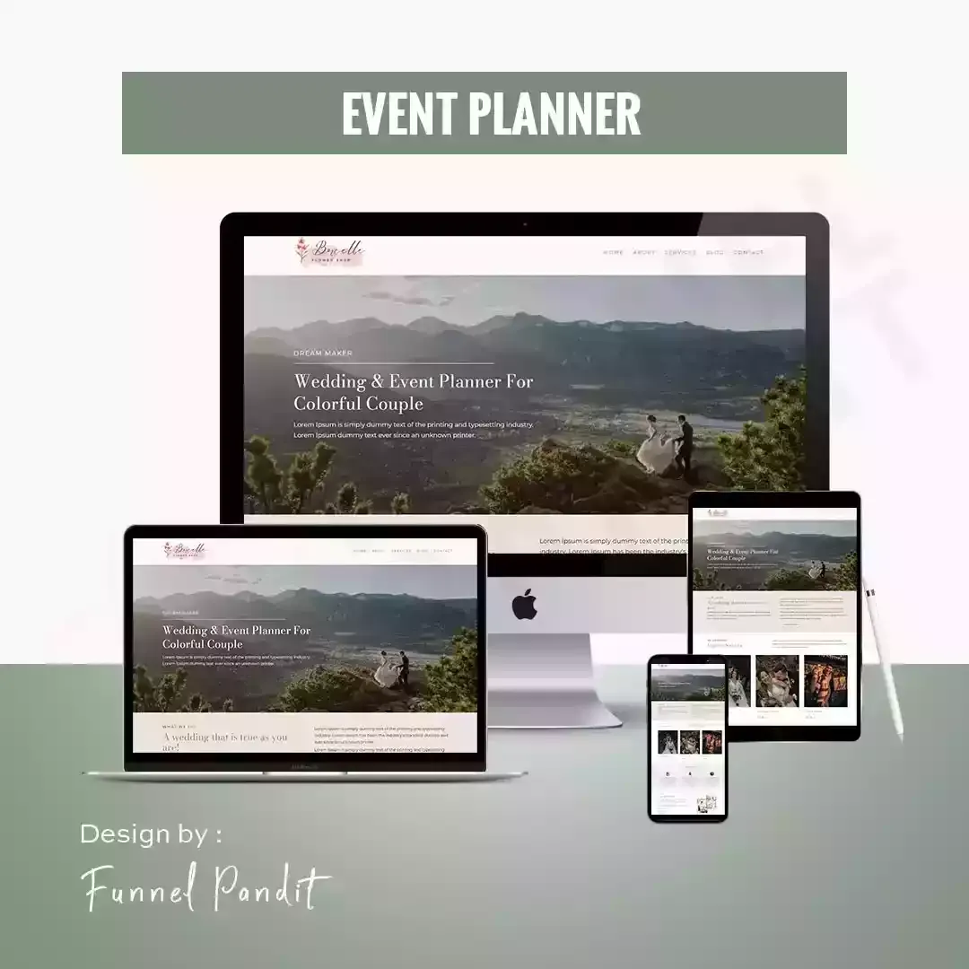 EVENT PLANNER GHL Website Template