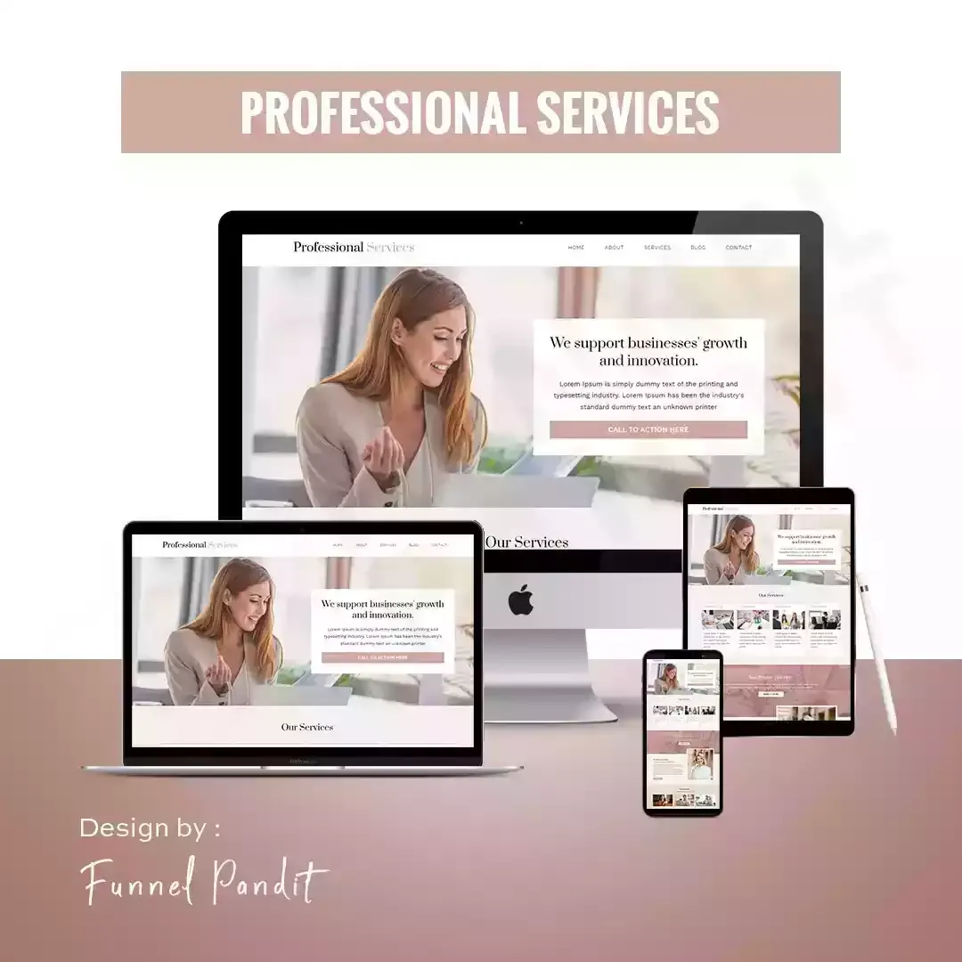 PROFESSIONAL SERVICES GHL Website Template