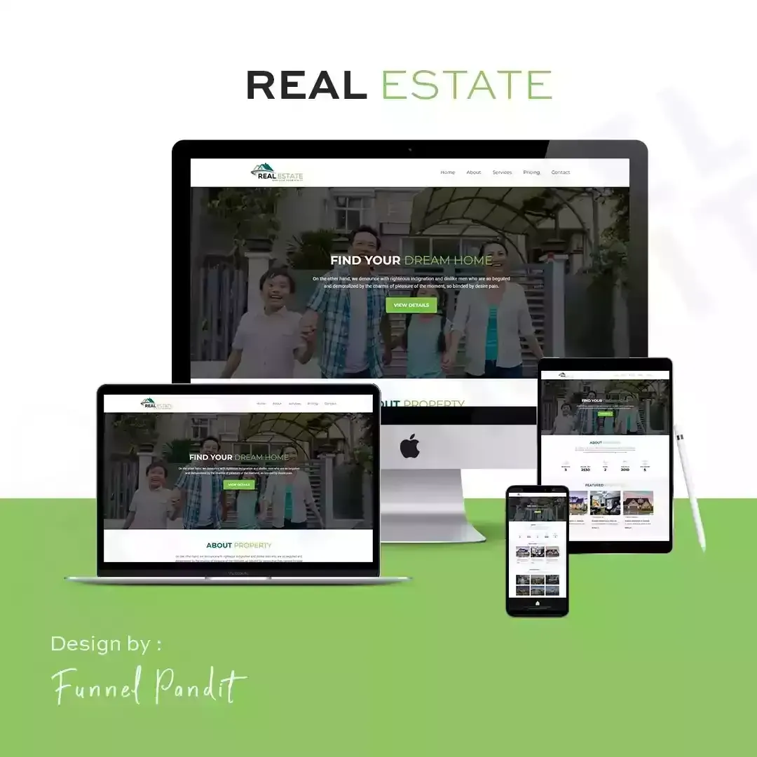 REAL ESTATE GHL Website Template