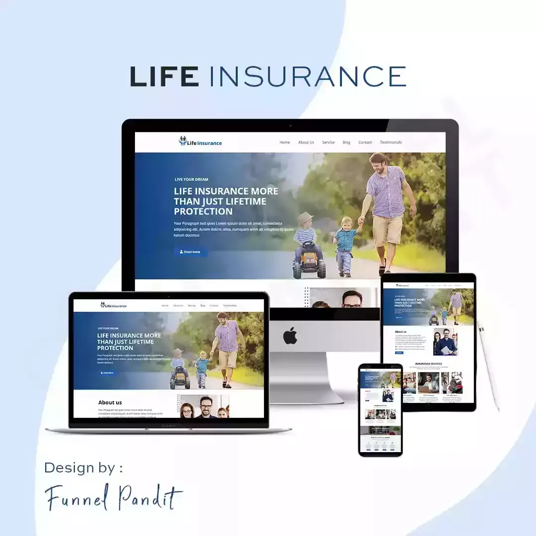 LIFE INSURANCE GHL Website Template