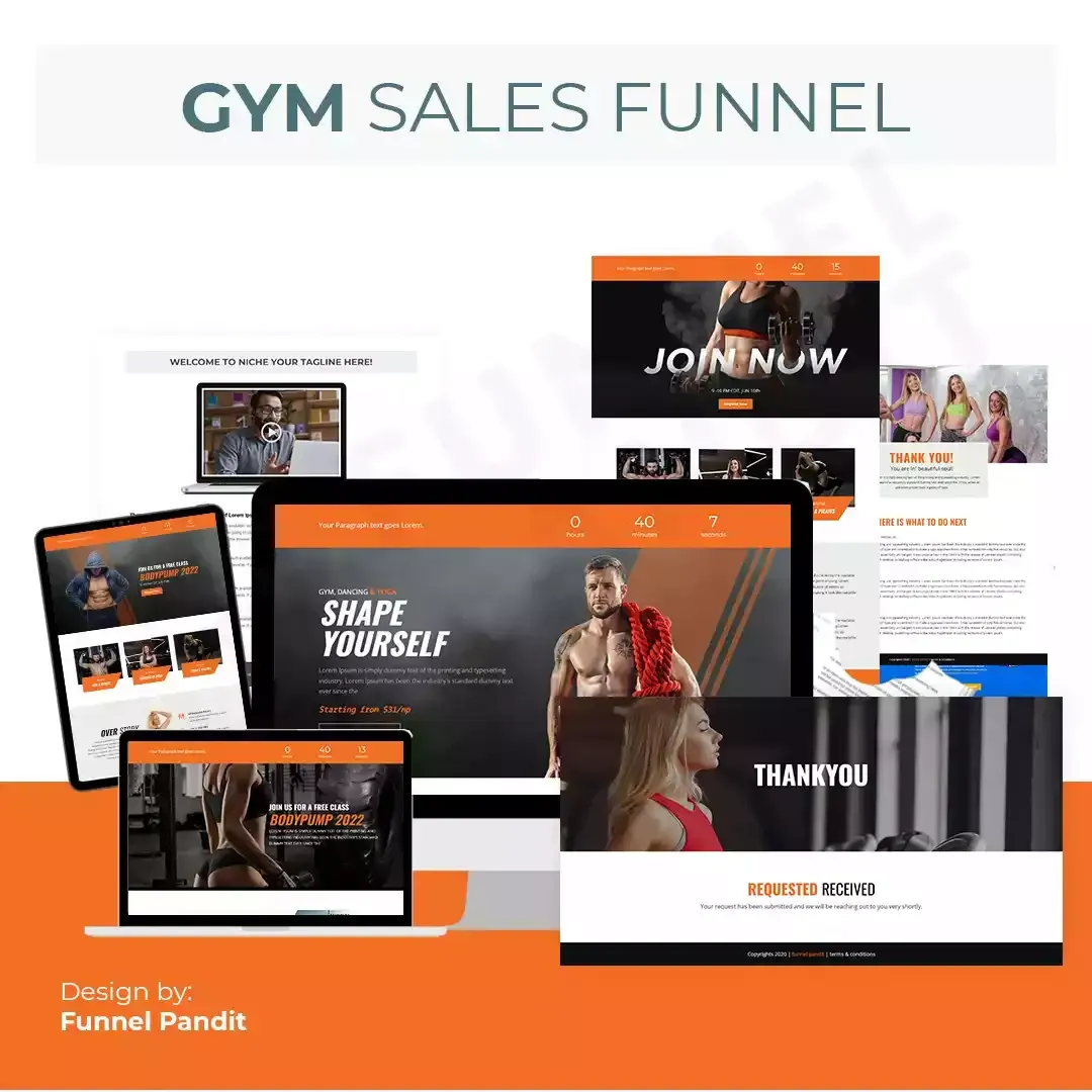 GYMIO GHL Funnel Templates