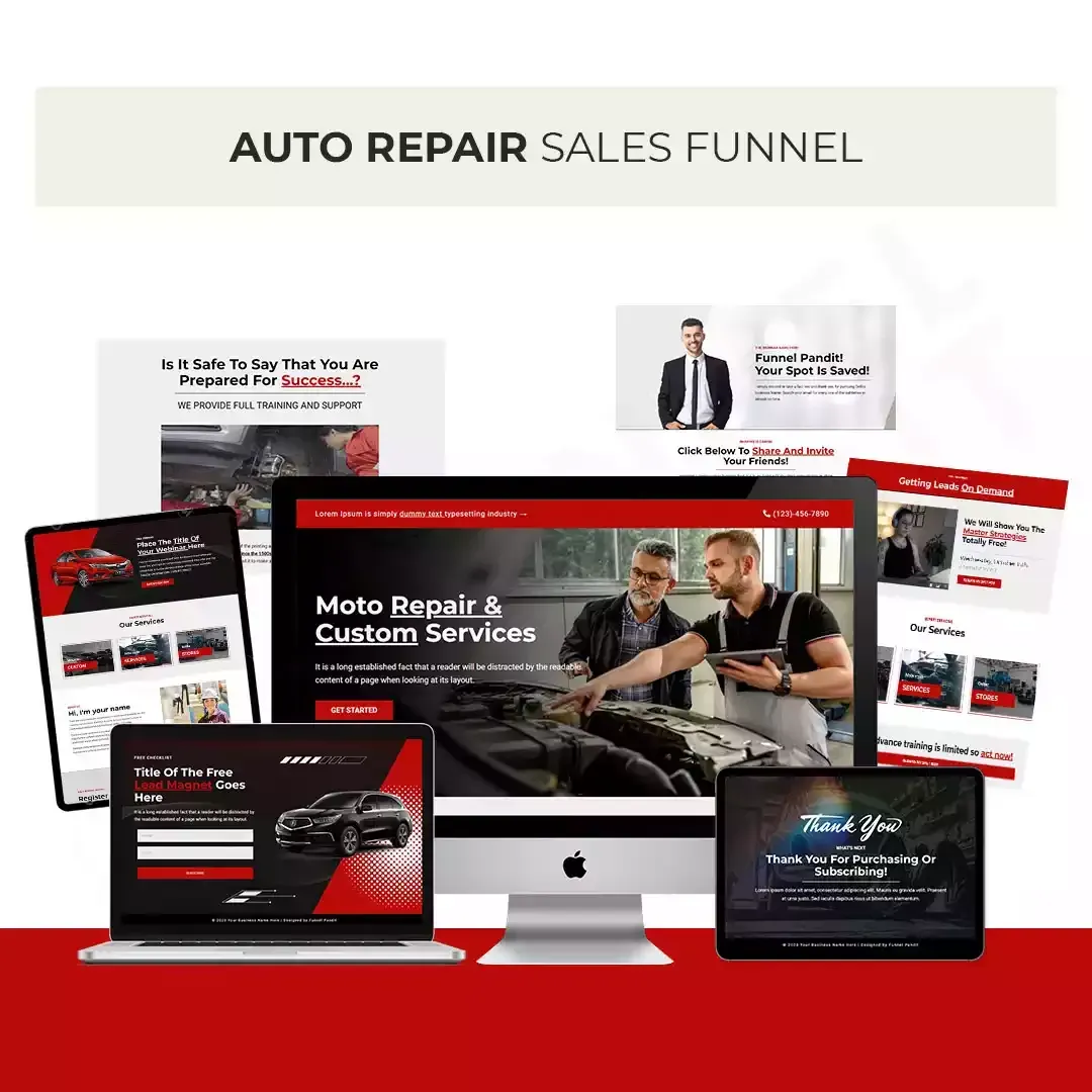 AUTO REPAIR GHL Funnel Template