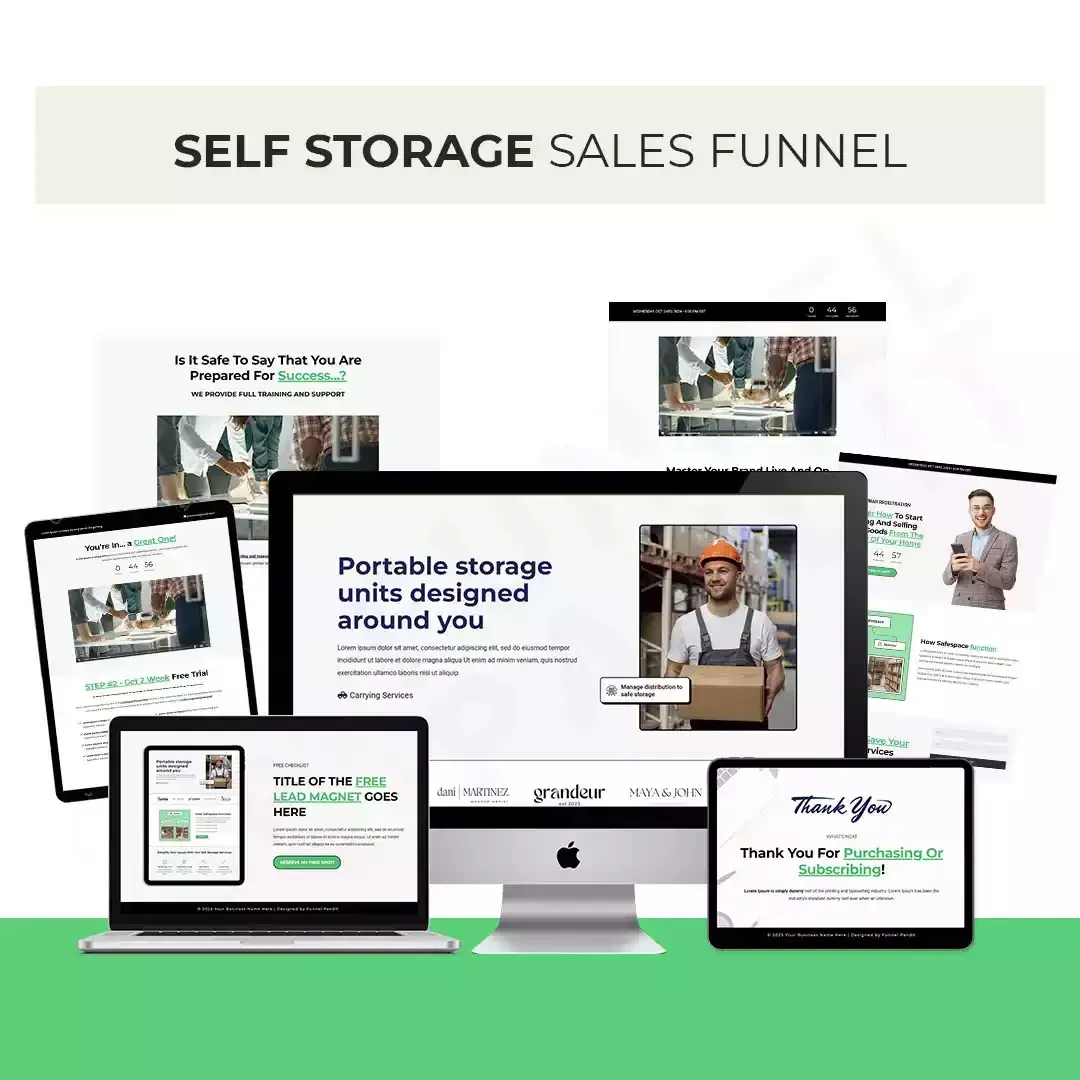 SELF STORAGE CENTER GHL Funnel Template