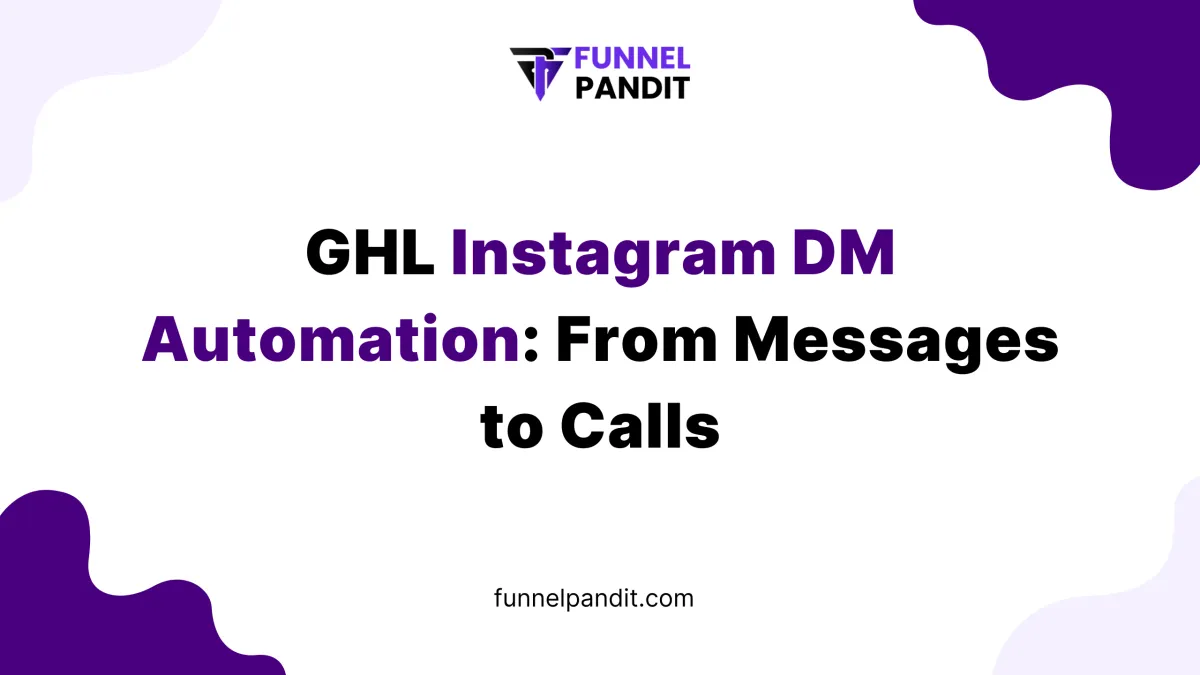 GHL Instagram DM Automation