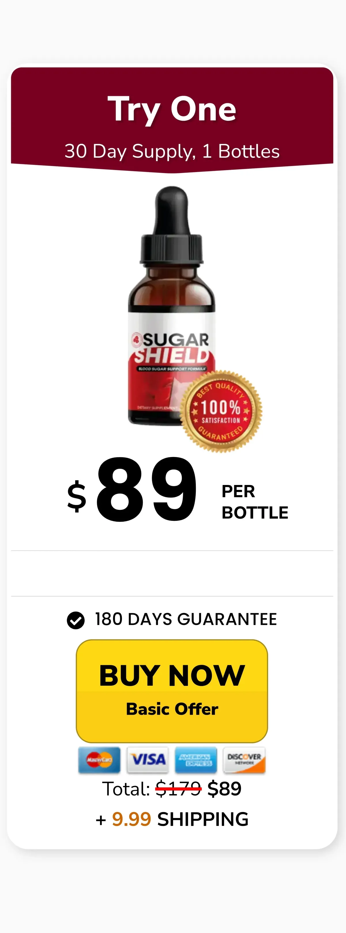 sugar shield1 bottle