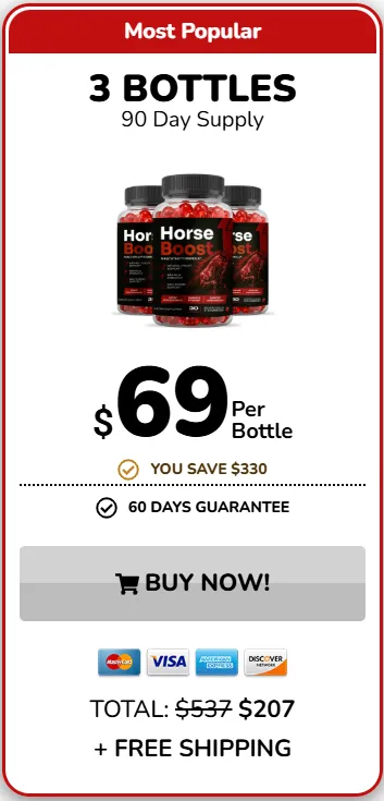 Horseboost 3 bottles