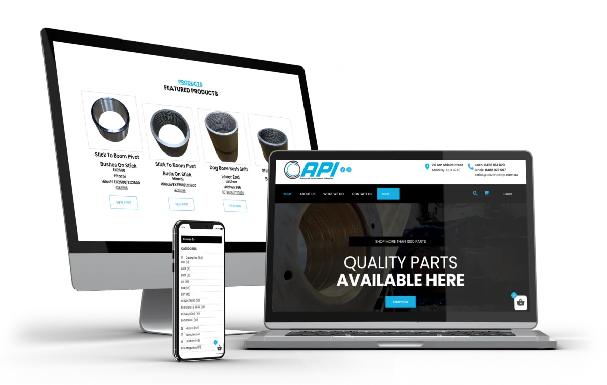 Photo of E-commerce site example on PC, Laptop & Mobile