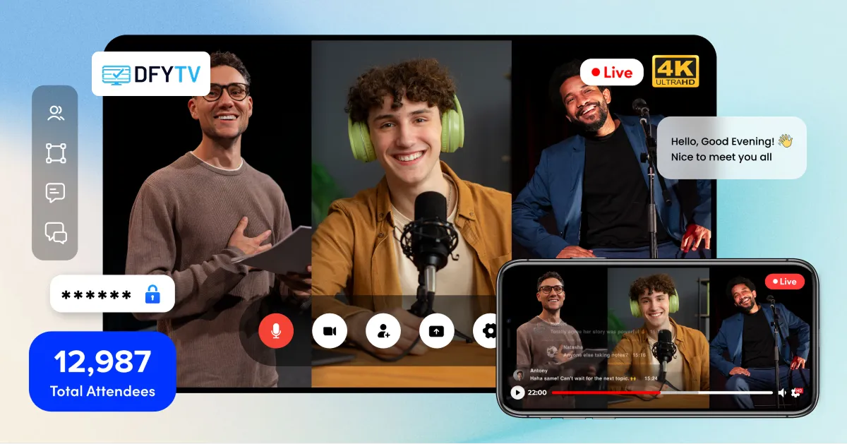 dfy tv streaming platform for creators