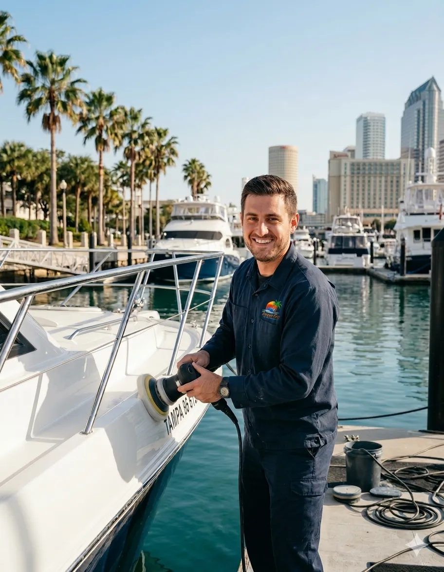 Tampa Tide Marine Detailing Wash & Wax Package