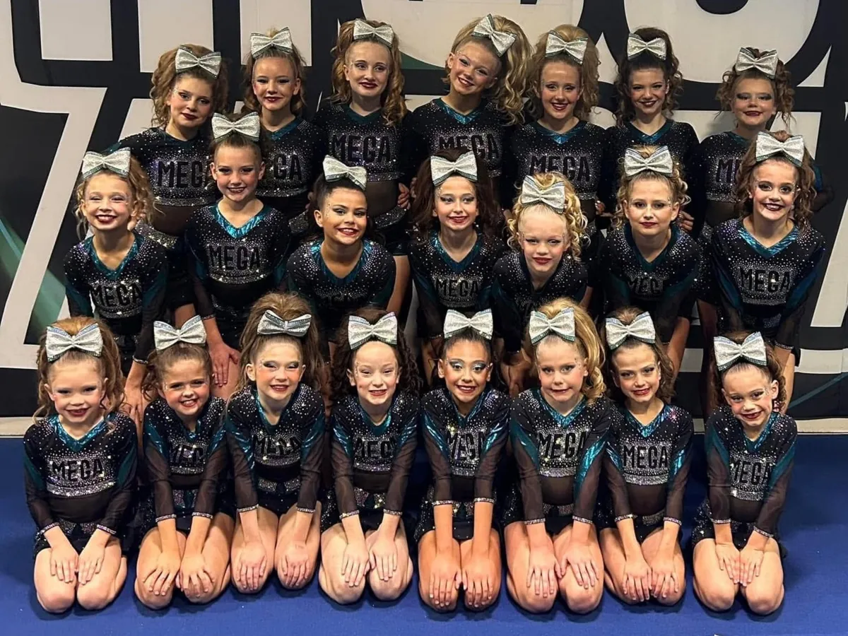 Young gymnasts at Mega Gymnastics in Saint Joseph, Missouri