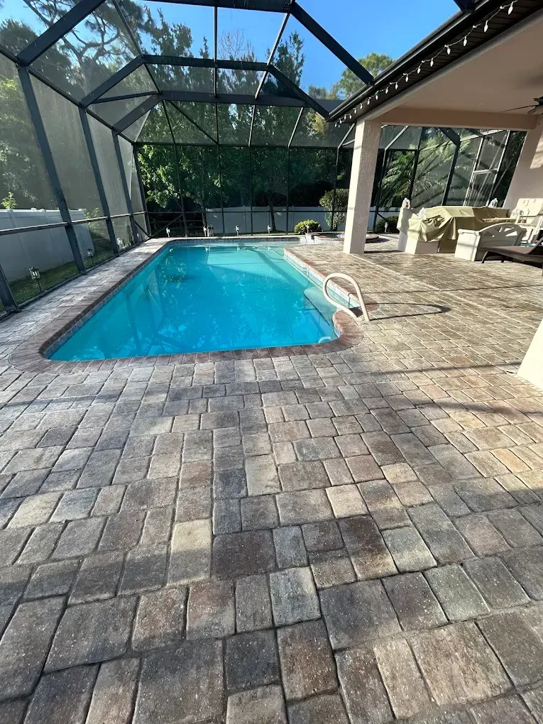 a close up of a sidewalk