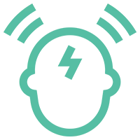 Person suffering tension headaches from bruxism