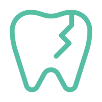 Sensitive teeth caused by teeth grinding and enamel wear