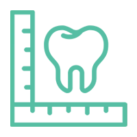 Damaged teeth and worn enamel from severe grinding