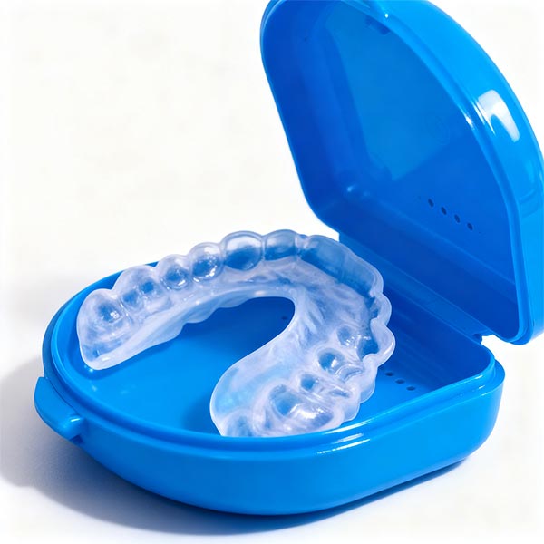 Custom made soft dental night guard crafted in Irish dental laboratory