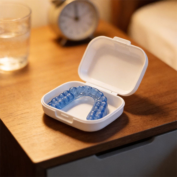 dental night guard showing durable outer shell protection