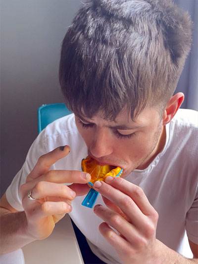 step 11: remove tray after 90 seconds