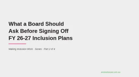 Cover image for the article: What a Board Should Ask Before Signing Off FY 26-27 Inclusion Plans