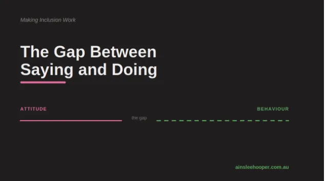Cover image for the article: The Gap Between Saying and Doing
