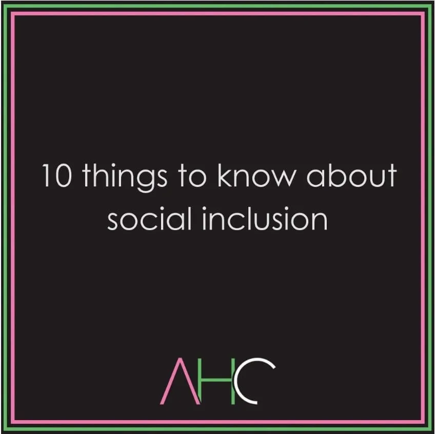10 things to know about social inclusion.
