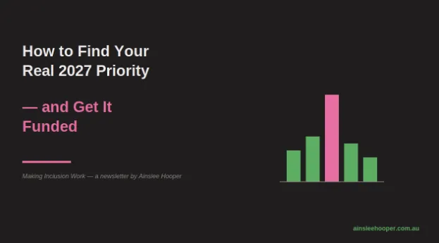 How to find your real 2027 priority - and get it funded