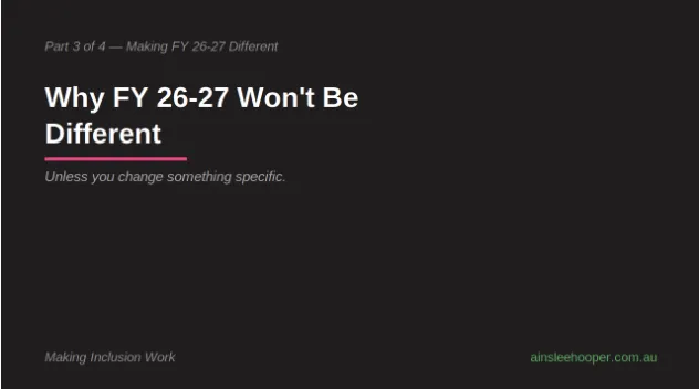 Cover image for the article: Why FY 26-27 Won't Be Different (Unless You Change Something Specific)