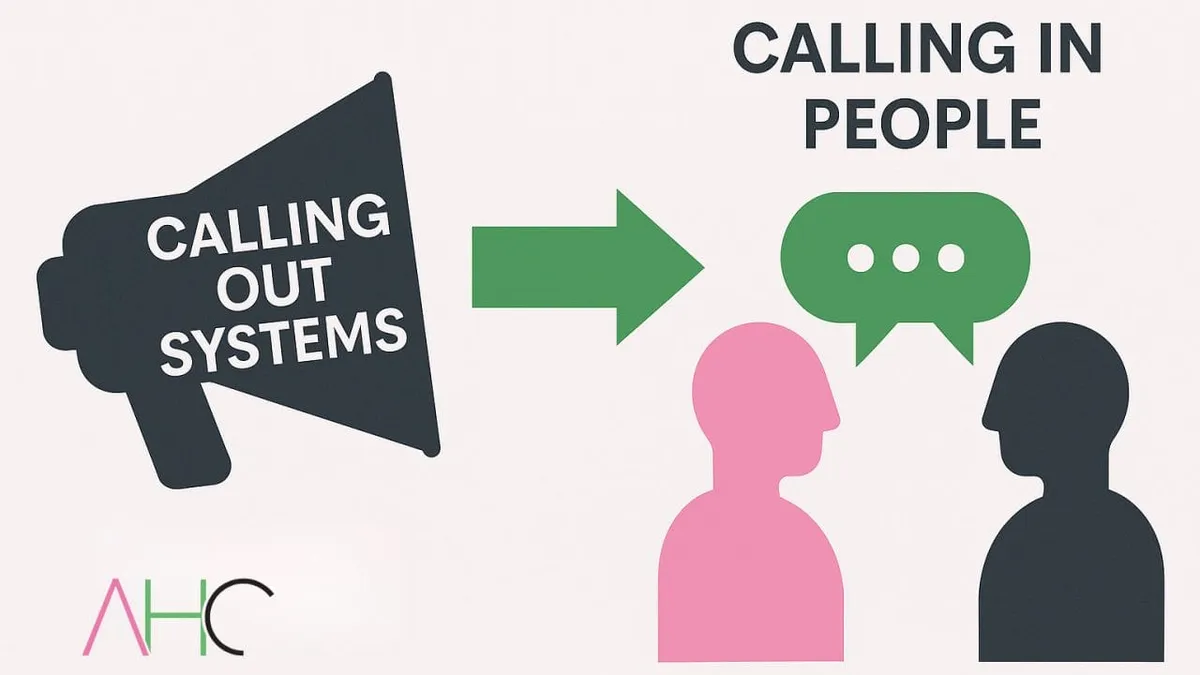 Cover image for the article: Calling Out Systems and Calling In People