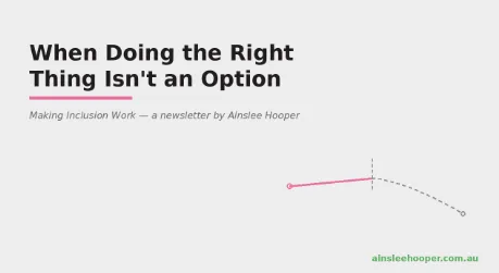 When doing the right thing isn't an option