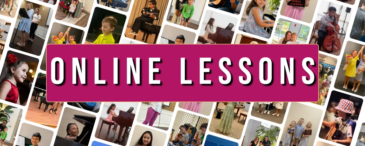Shining Star Music Academy - Header: Online Lessons