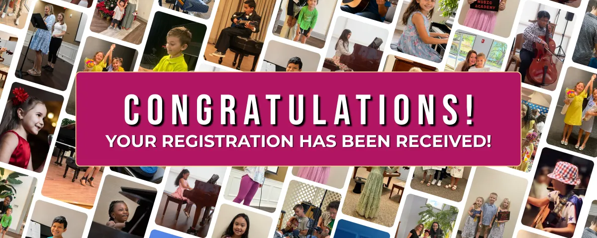 Header: Congratulations! Your registration has been received!