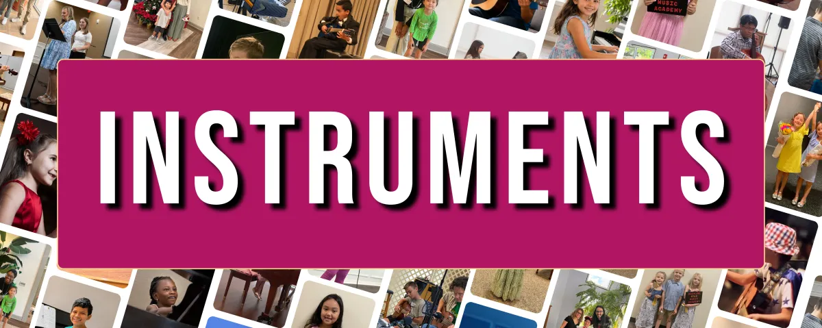 Shining Star Music Academy - Header: Instrument Recommendations