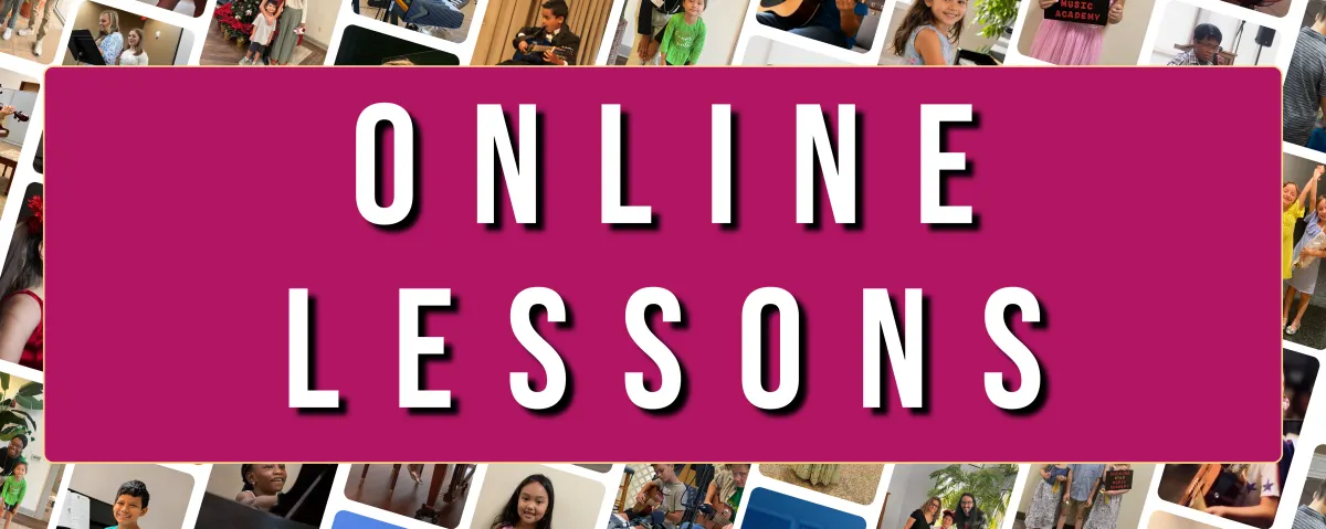 Shining Star Music Academy - Header: Online Lessons