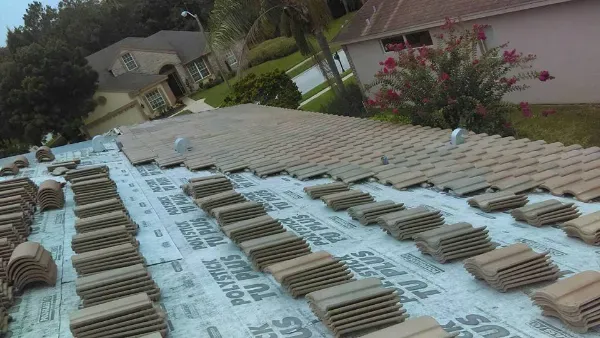 Tile roof shingles by Team Armored
