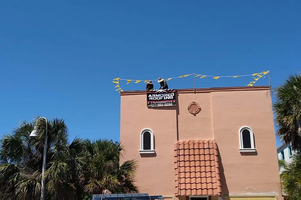 Commercial construction project photo by Team Armored Tampa Bay Fl