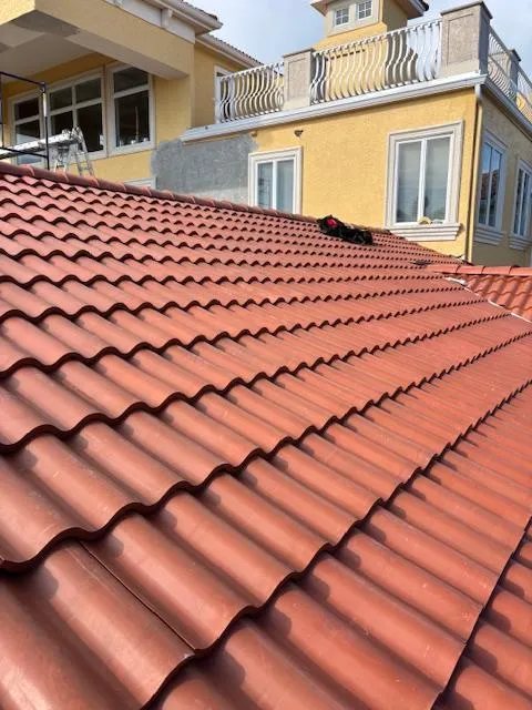 Brava Synthetic Spanish Barrel Tile roof in Antique Clay installed on a residential property in Tierra Verde, FL, showcasing a high-end, storm-ready roofing solution.