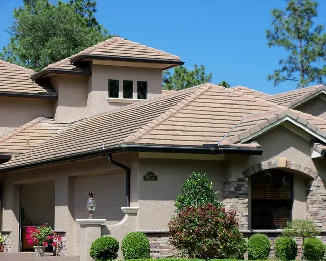 Flat profile concrete tile roof (Bel Air) on a Florida home