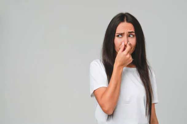 Bad drain smell problem in Bakersfield home requiring plumbing service