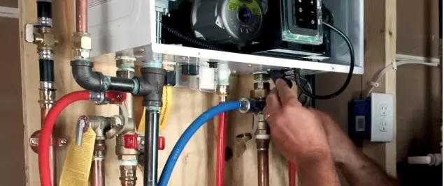 Tankless water heater maintenance service in Bakersfield home