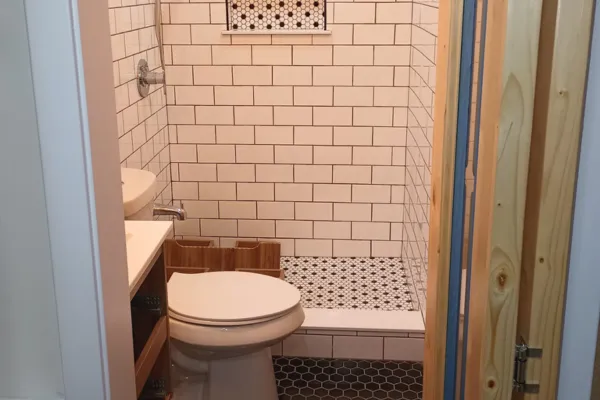 bathroom tile replacement and upgrade