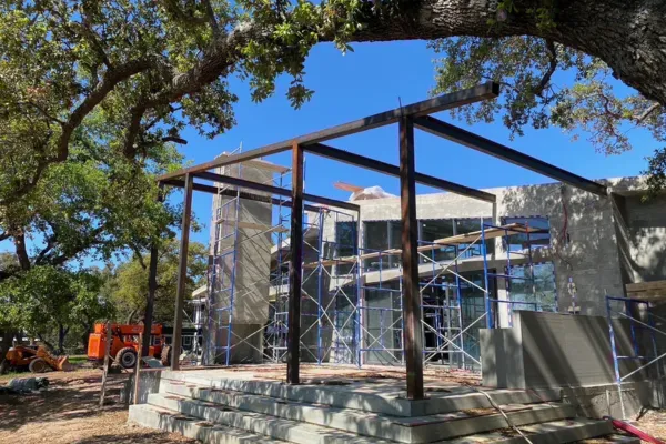 construction for pergola home addition